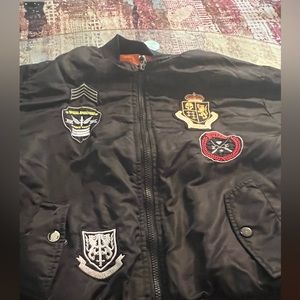 Bomber jacket with patches!